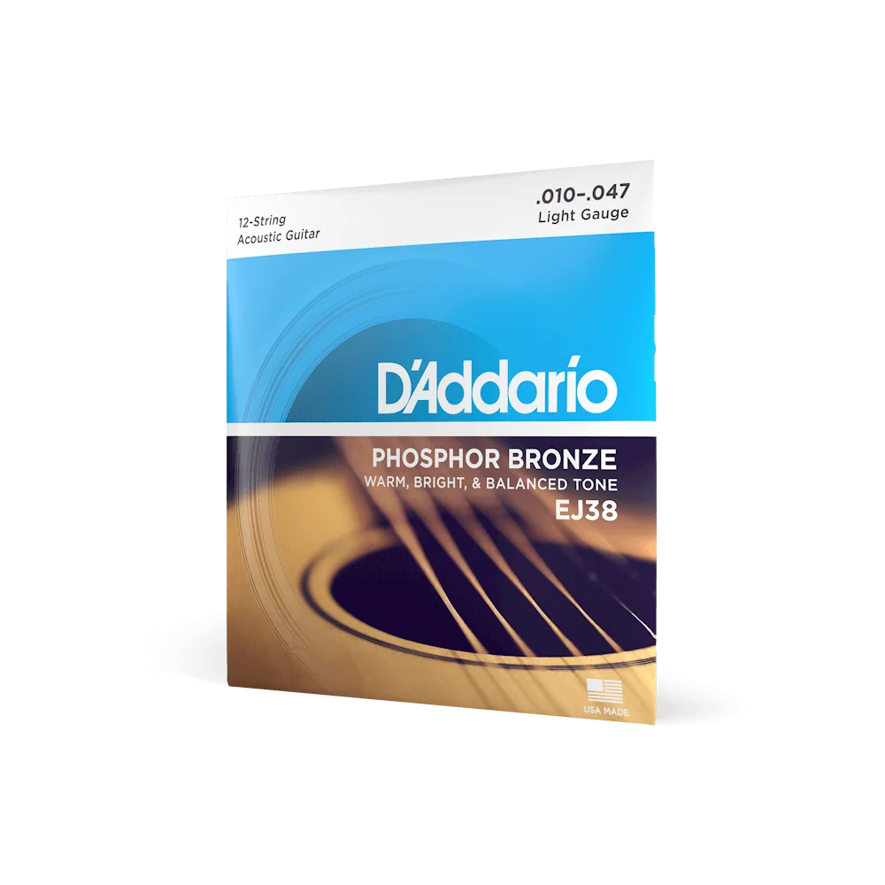 D'Addario Phosphor Bronze Acoustic Guitar Strings | Light | 10-47