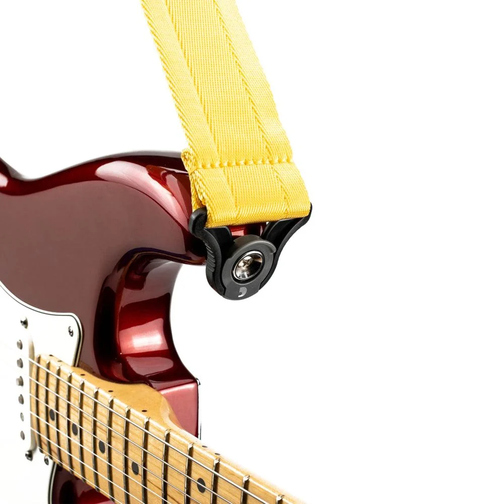 D'Addario Planet Waves Auto Lock Guitar Strap | Nylon | Mellow Yellow