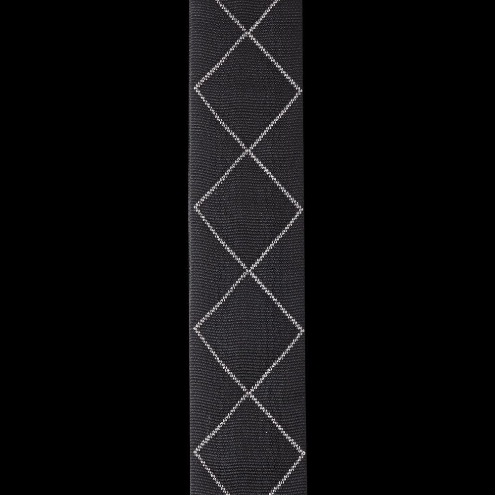 D'Addario Auto-Locking Padded Nylon Guitar Strap | Black Diamonds (2") - Image 4