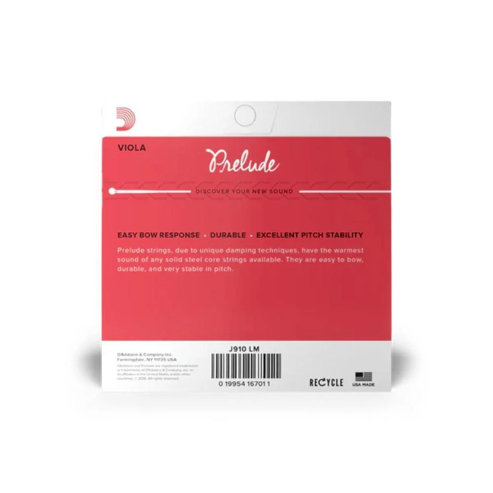 D'Addario Prelude Viola String Set | Medium Scale (Medium Tension) - Image 2