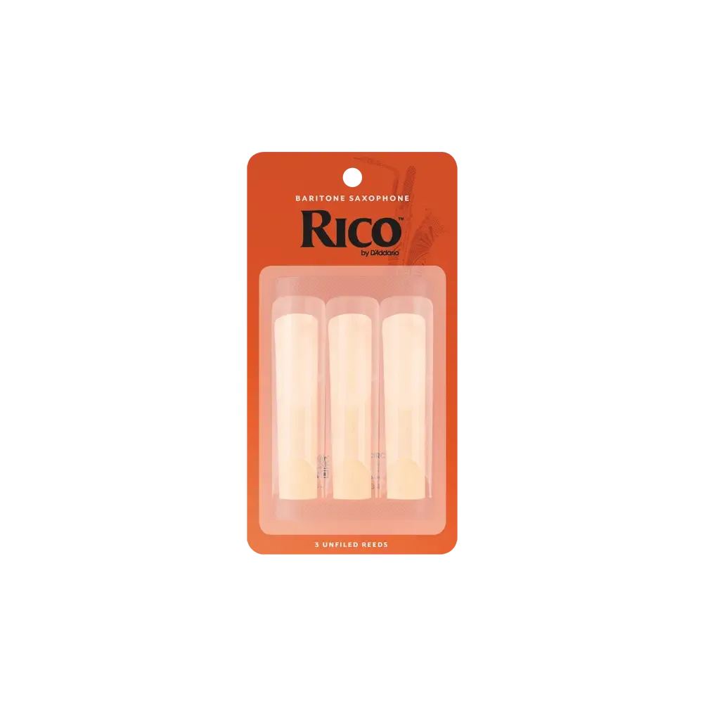 D'Addario Rico Baritone Sax Reeds | 2.0 | 3-Pack