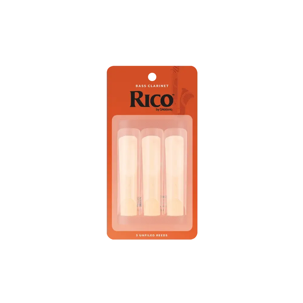 Rico Bass Clarinet Reeds | 2.5 | 3-Pack
