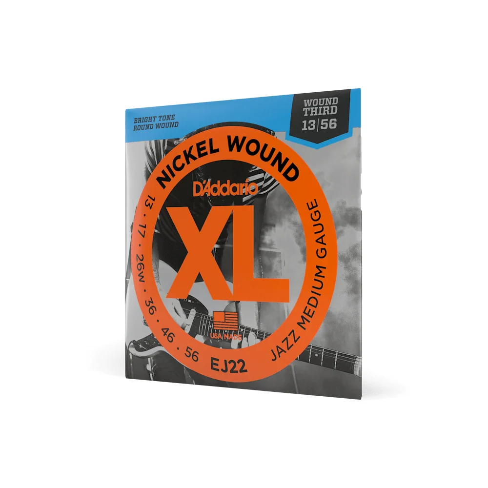 D'Addario XL Nickel Wound Electric Guitar Strings | 13-56 (Jazz Medium)