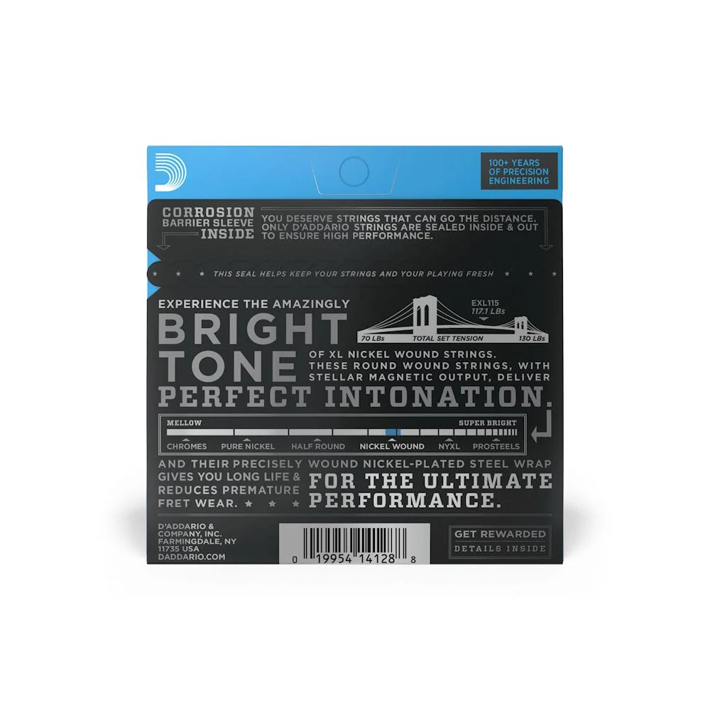 D'Addario XL Nickel Wound Electric Guitar Strings | 11-49 - Image 2