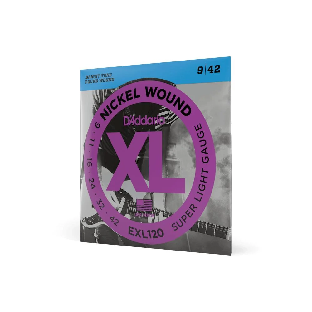 D'Addario XL Nickel Wound Electric Guitar Strings | 9-42 (Super Light)