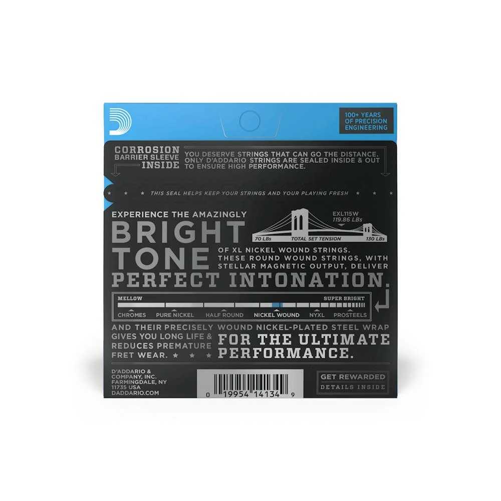 D'Addario XL Nickel Wound Electric Guitar Strings | 11-49 (Wound Third) - Image 2