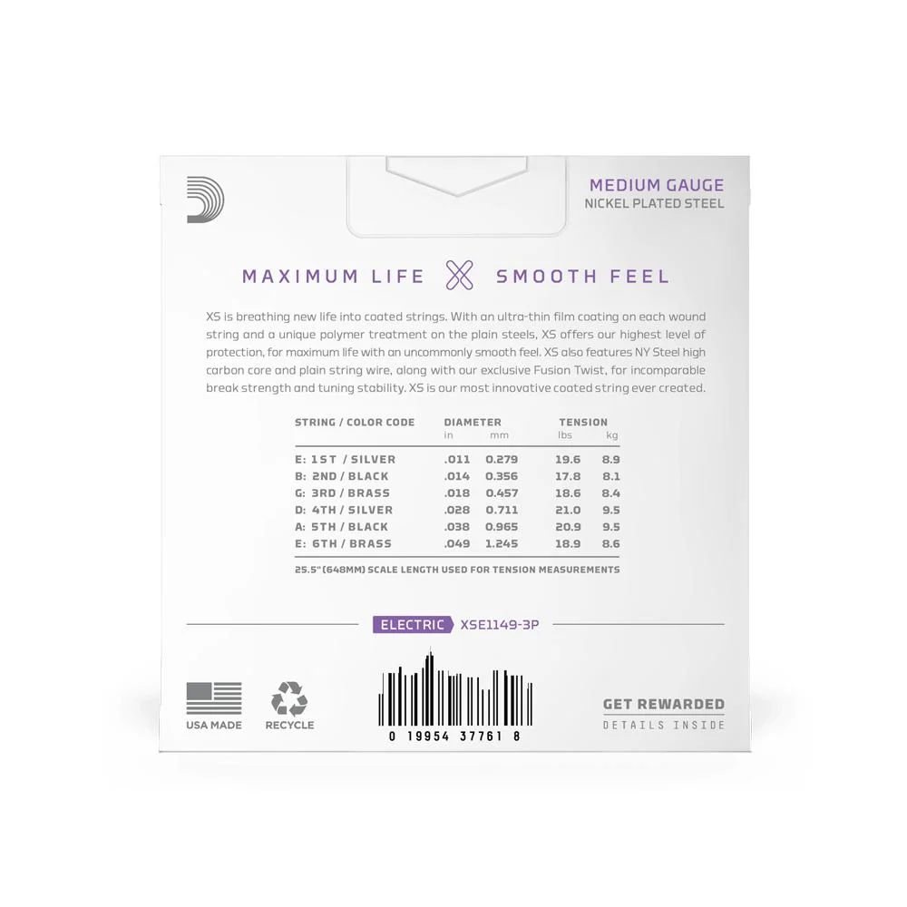D'Addario XS Phophor Bronze Acoustic Guitar Strings | 13-56 - Image 2