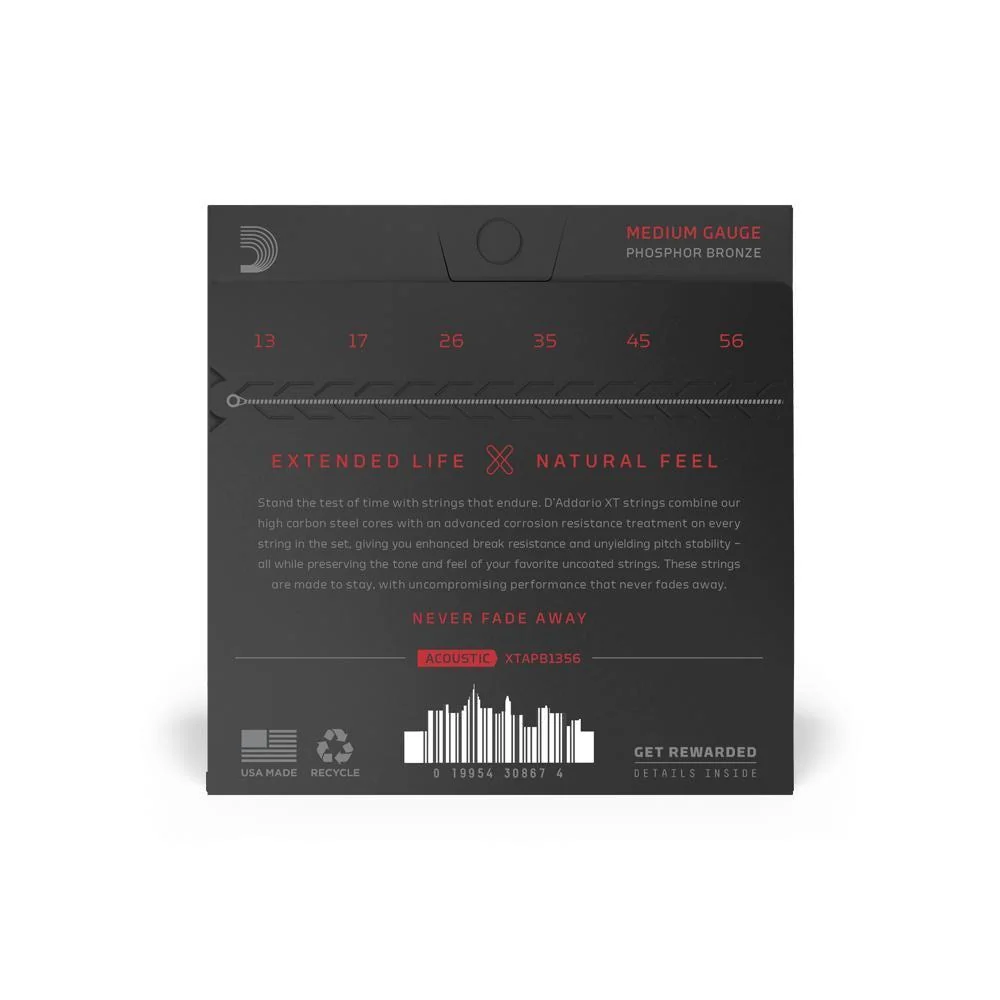 D'Addario XT Phosphor Bronze Acoustic Strings | 13-56 - Image 2