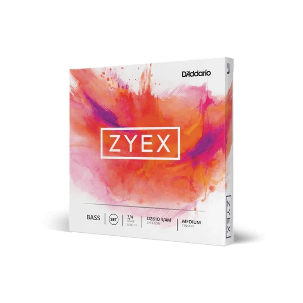 D'Addario Zyex Bass String Set | 3/4 Scale (Medium Tension)