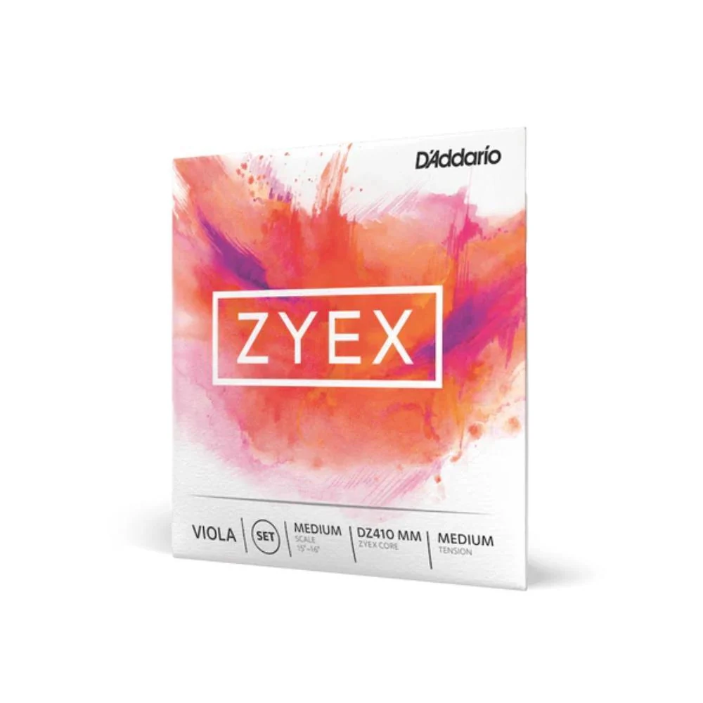 D'Addario Zyex Viola String Set | Medium Scale (Medium Tension)