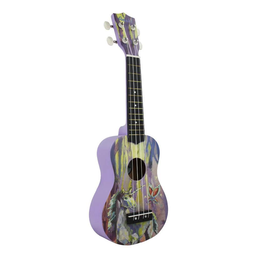 Amahi Soprano Uke | Enchanted Forest Unicorn Design
