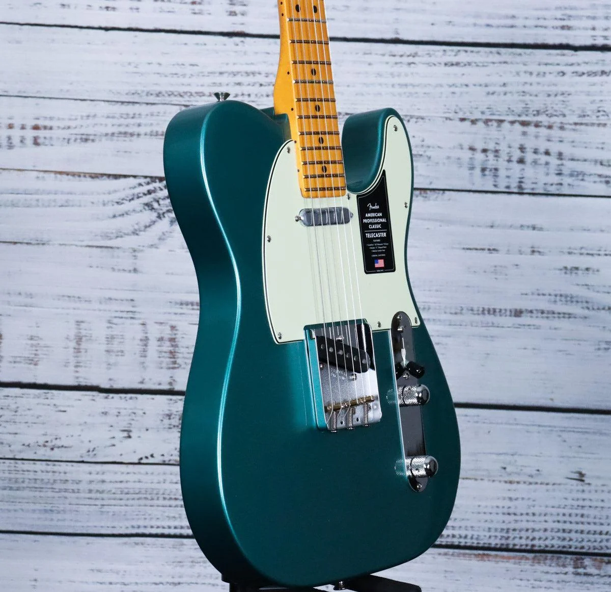 *DEMO* Fender AM Professional Classic Telecaster | Faded Sherwood Green Metallic - Image 4