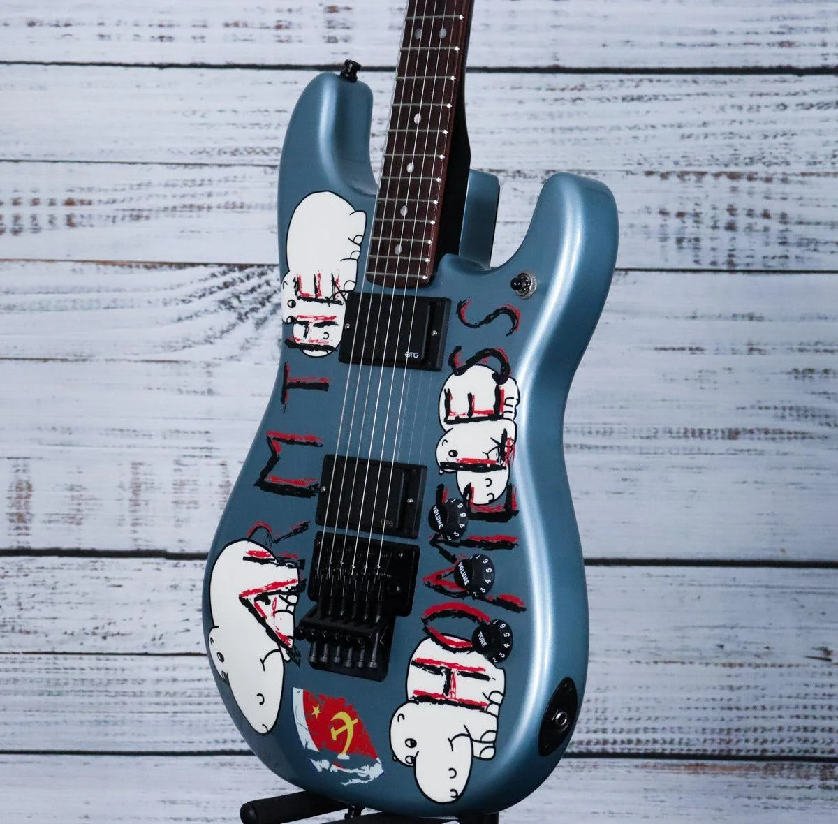 *DEMO* Fender Tom Morello Arm The Homeless Stratocaster | Blue Ice Metallic - Image 5