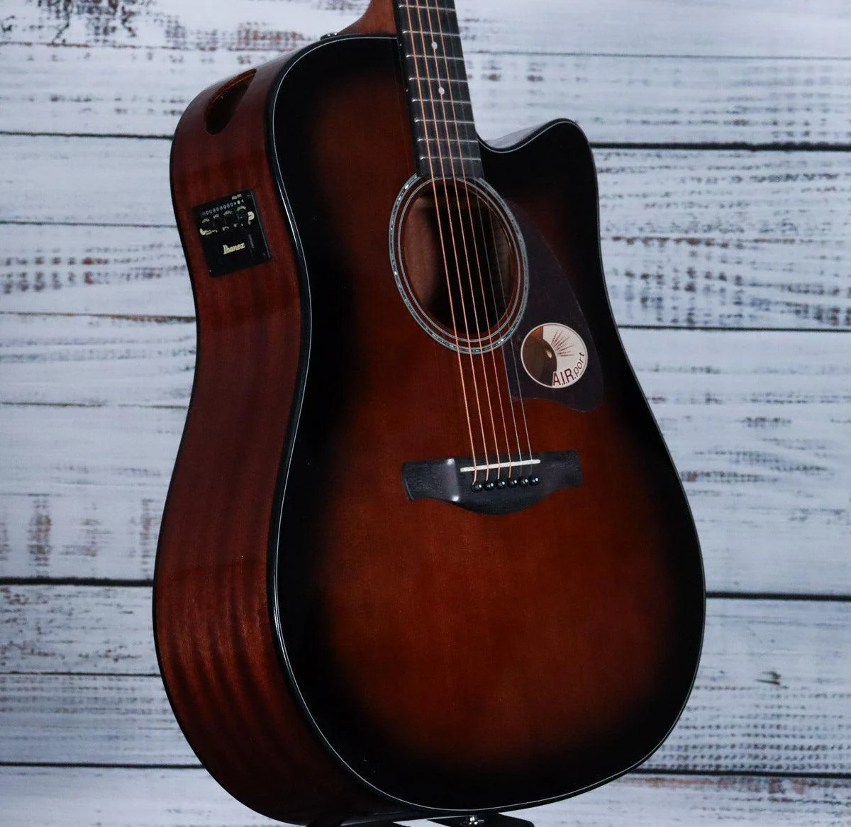 *DEMO* Ibanez AAD51CE Acoustic Guitar | Dark Violin Sunburst High Gloss - Image 4
