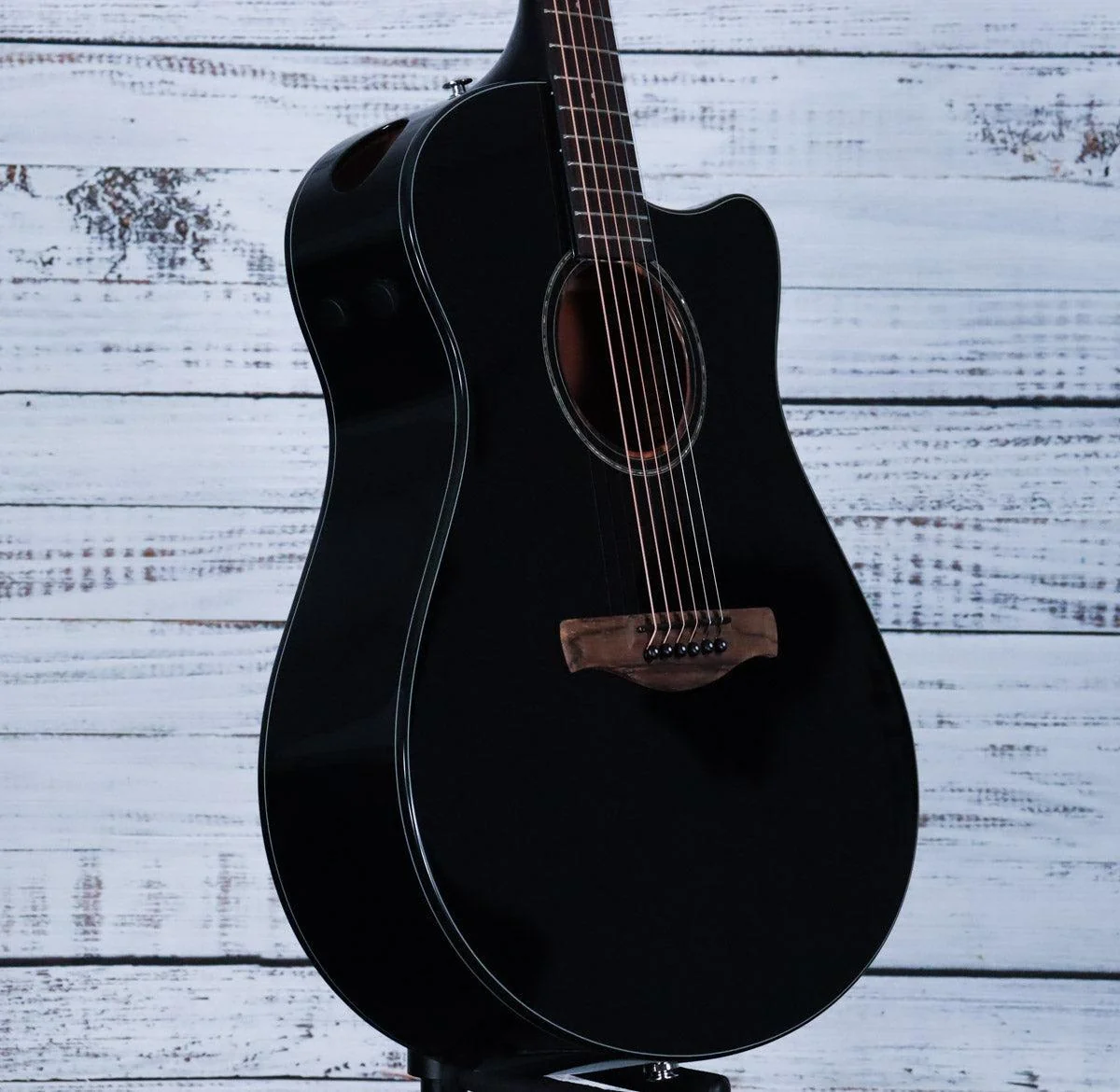 *DEMO* Ibanez AAM340CE Acoustic Guitar | Rustic Black High Gloss - Image 3