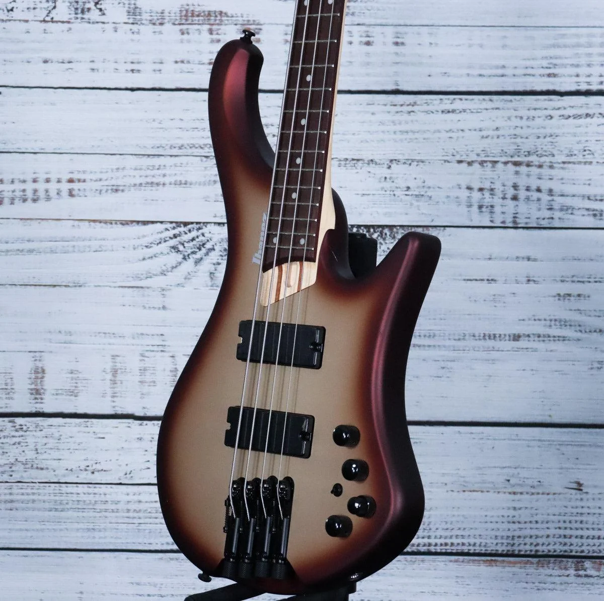 *DEMO* Ibanez EHB600 Headless Bass Guitar | Matte Charred Champagne Burst - Image 5