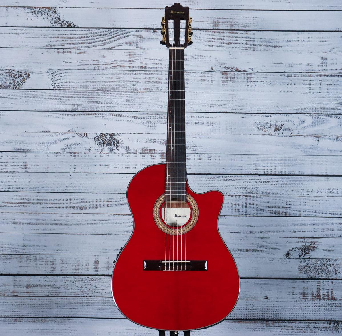 *DEMO* Ibanez GA35TCE Cutaway Classical Acoustic-Electric Guitar | Sapphire Red High Gloss - Image 3