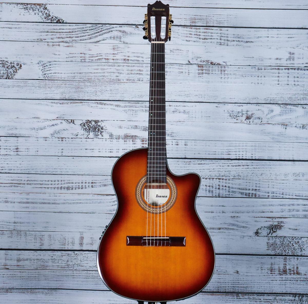 *DEMO* Ibanez GA35TCE Cutaway Classical Acoustic-Electric Guitar | Violin Sunburst High Gloss - Image 3