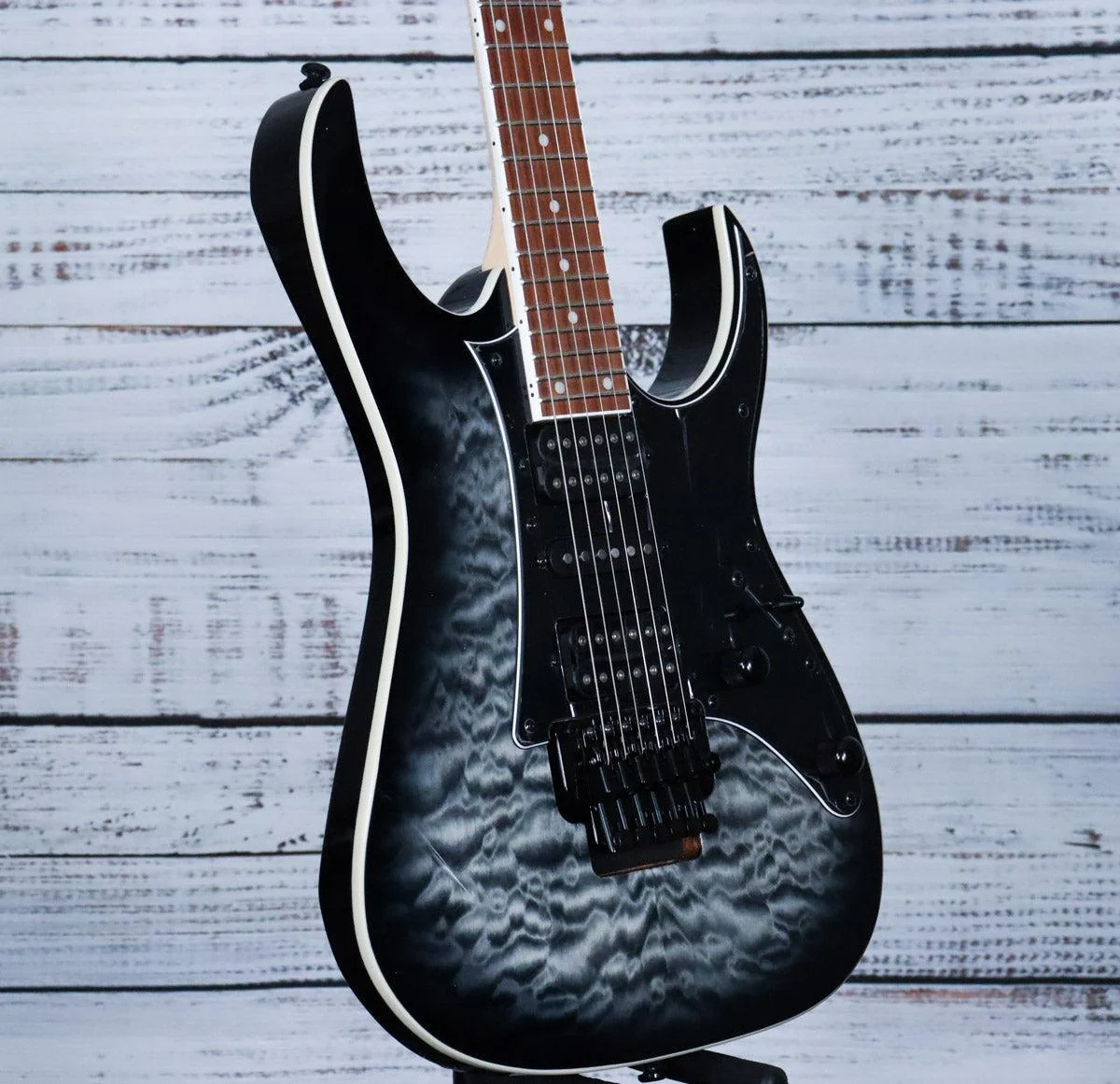 *DEMO* Ibanez RG450QMBTGB RG Standard Electric Guitar | Transparent Gray Burst - Image 3