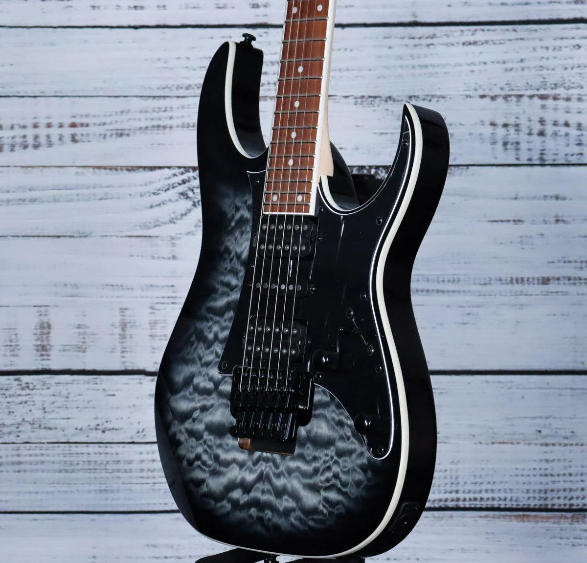 *DEMO* Ibanez RG450QMBTGB RG Standard Electric Guitar | Transparent Gray Burst - Image 4