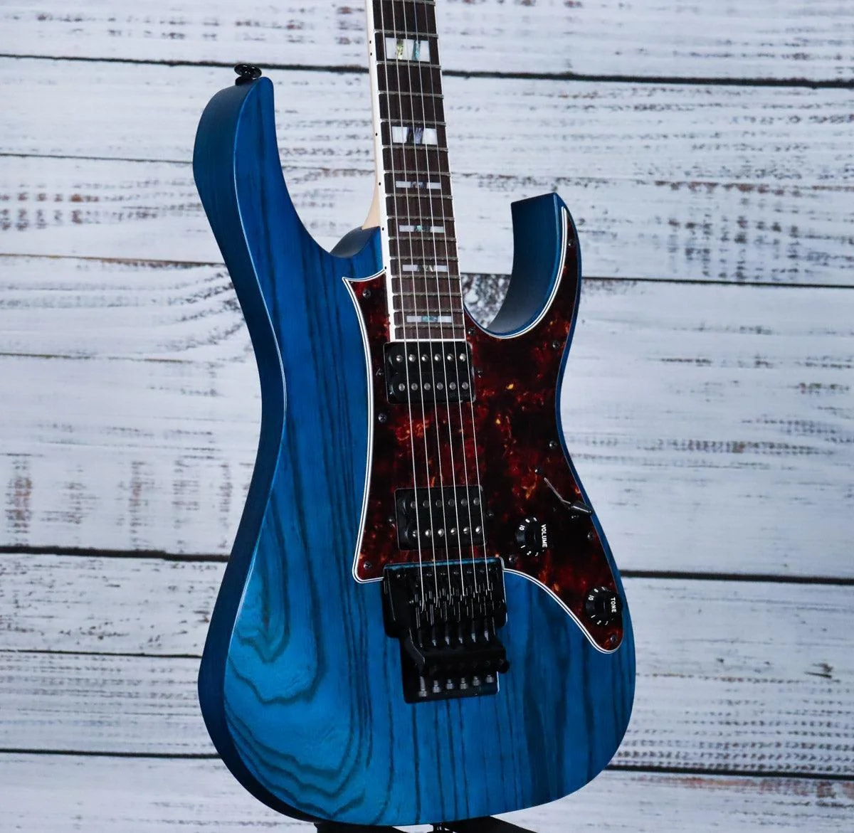 *DEMO* Ibanez RG653DX RG Prestige 6str Electric Guitar | Transparent Deep Blue Flat - Image 4