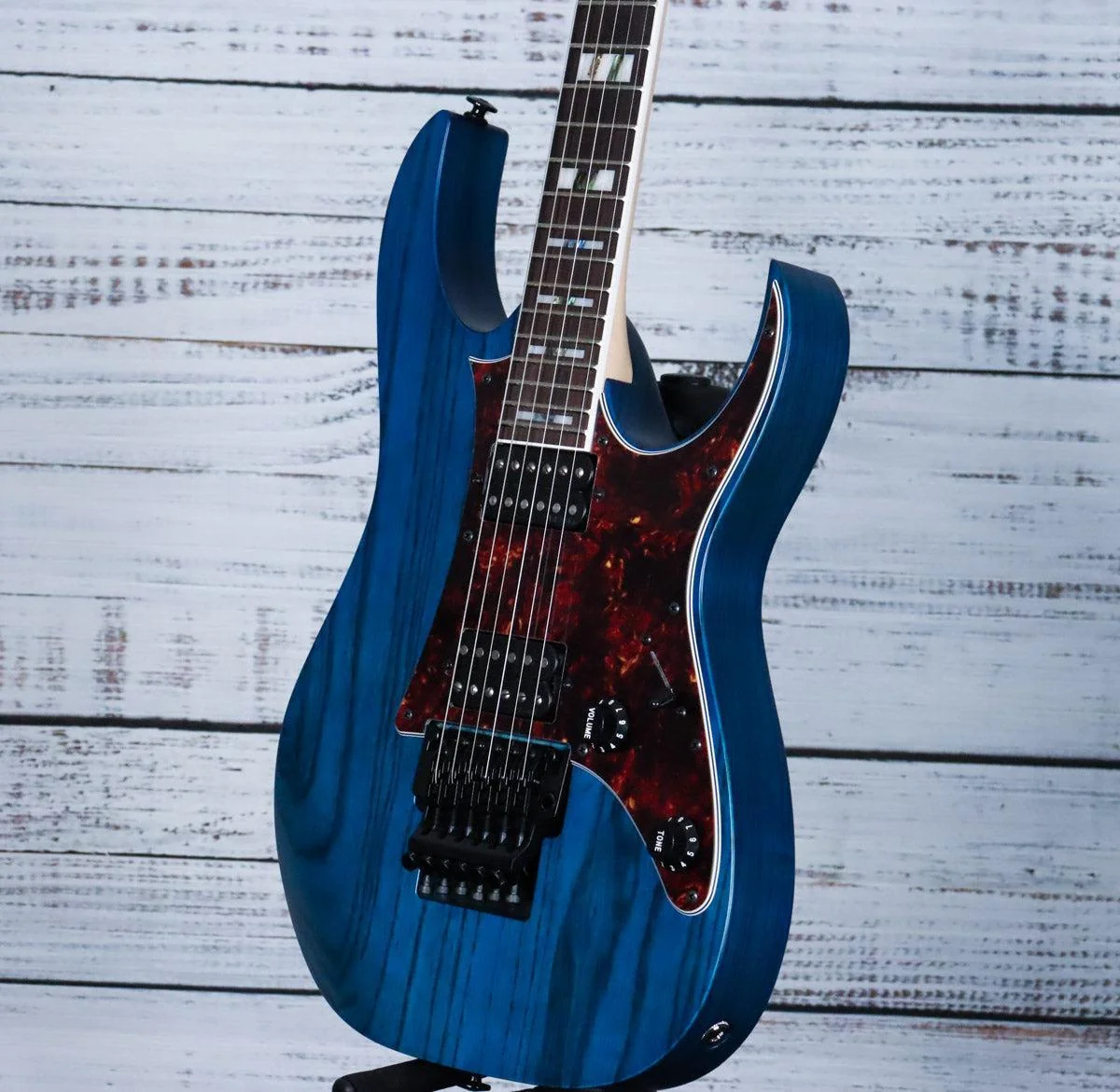 *DEMO* Ibanez RG653DX RG Prestige 6str Electric Guitar | Transparent Deep Blue Flat - Image 5
