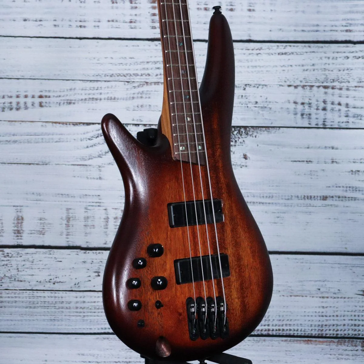 *DEMO* Ibanez SR500AL SR Standard 4str Electric Bass | Mahogany Brown Burst Low Gloss - Image 4