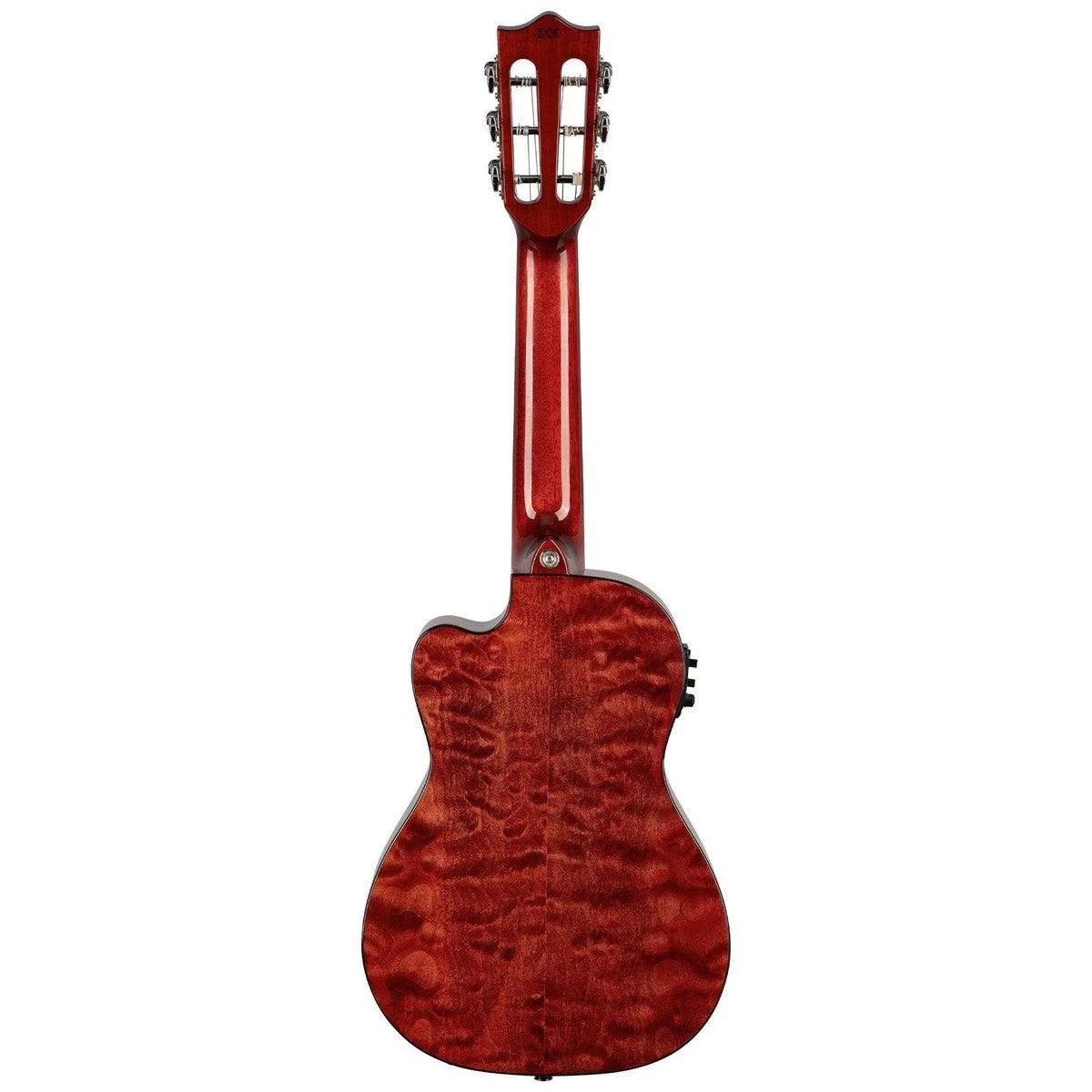 *DEMO* Lanikai Quilted Maple Guitelele | Trans Red - Image 2
