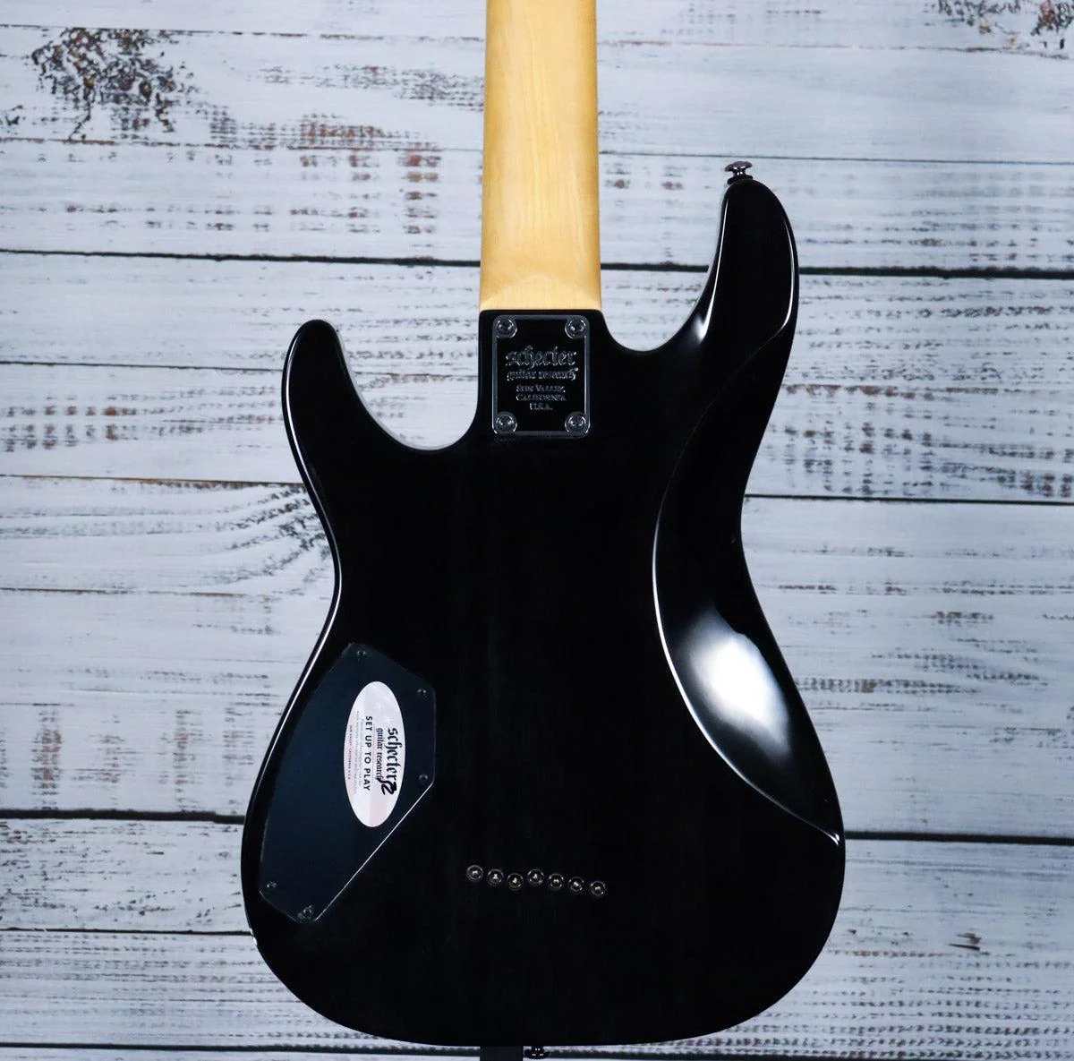 *DEMO* Schecter Omen Extreme-7 | See-Thru Black - Image 2