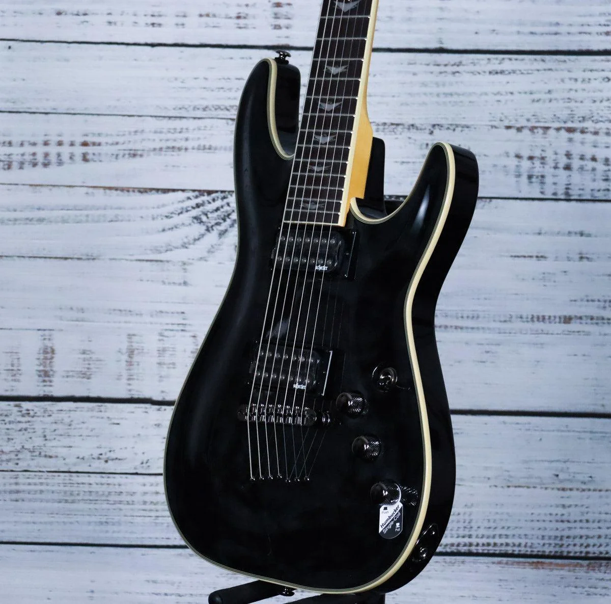 *DEMO* Schecter Omen Extreme-7 | See-Thru Black - Image 5