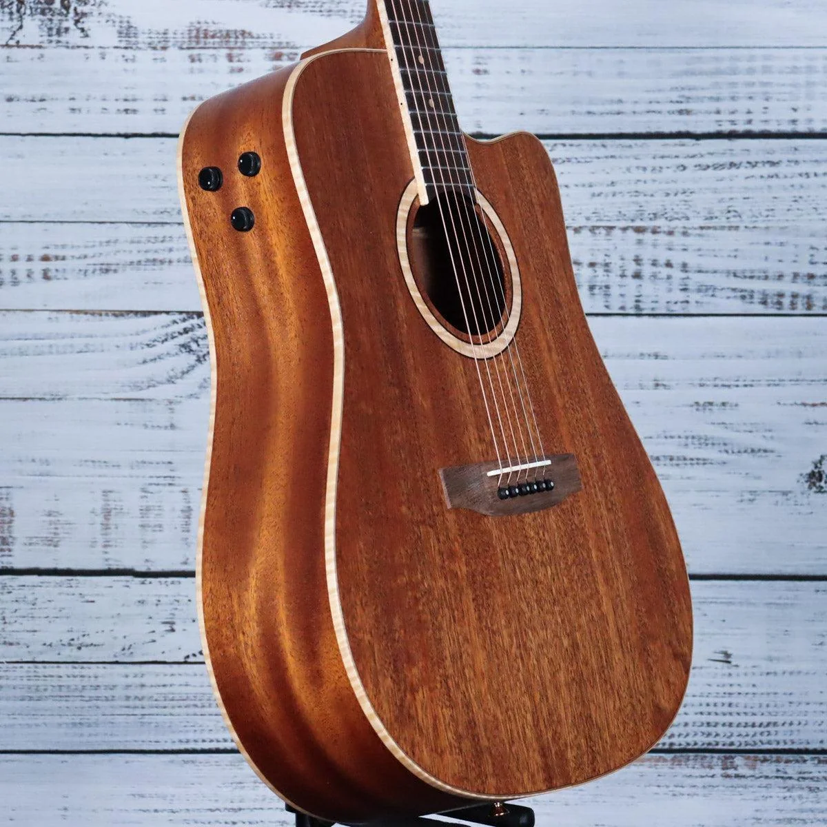 *DEMO* Teton STS203CENT Acoustic-Electric Guitar | Open Pore Natural - Image 4