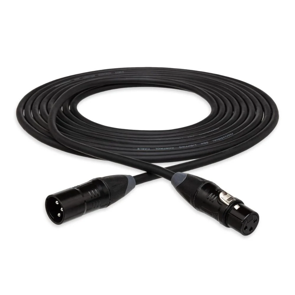 Hosa DMX-400 Series Cable | XLR3M to XLR3F | 5ft
