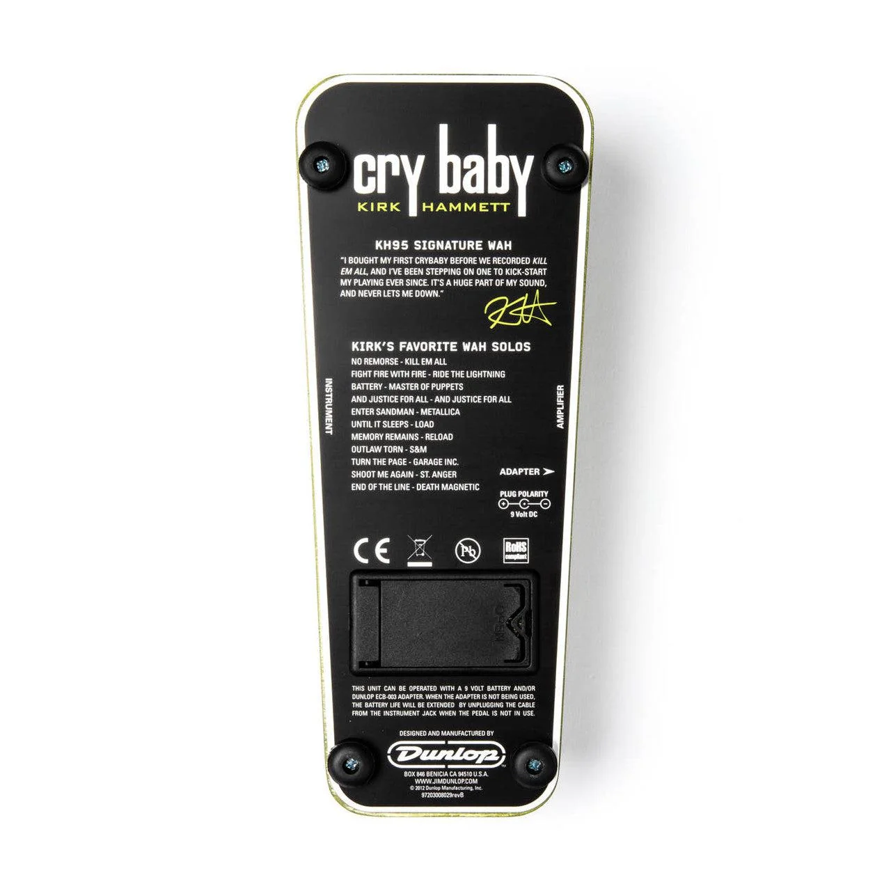 Dunlop Kirk Hammet Cry Baby Wah - Image 4