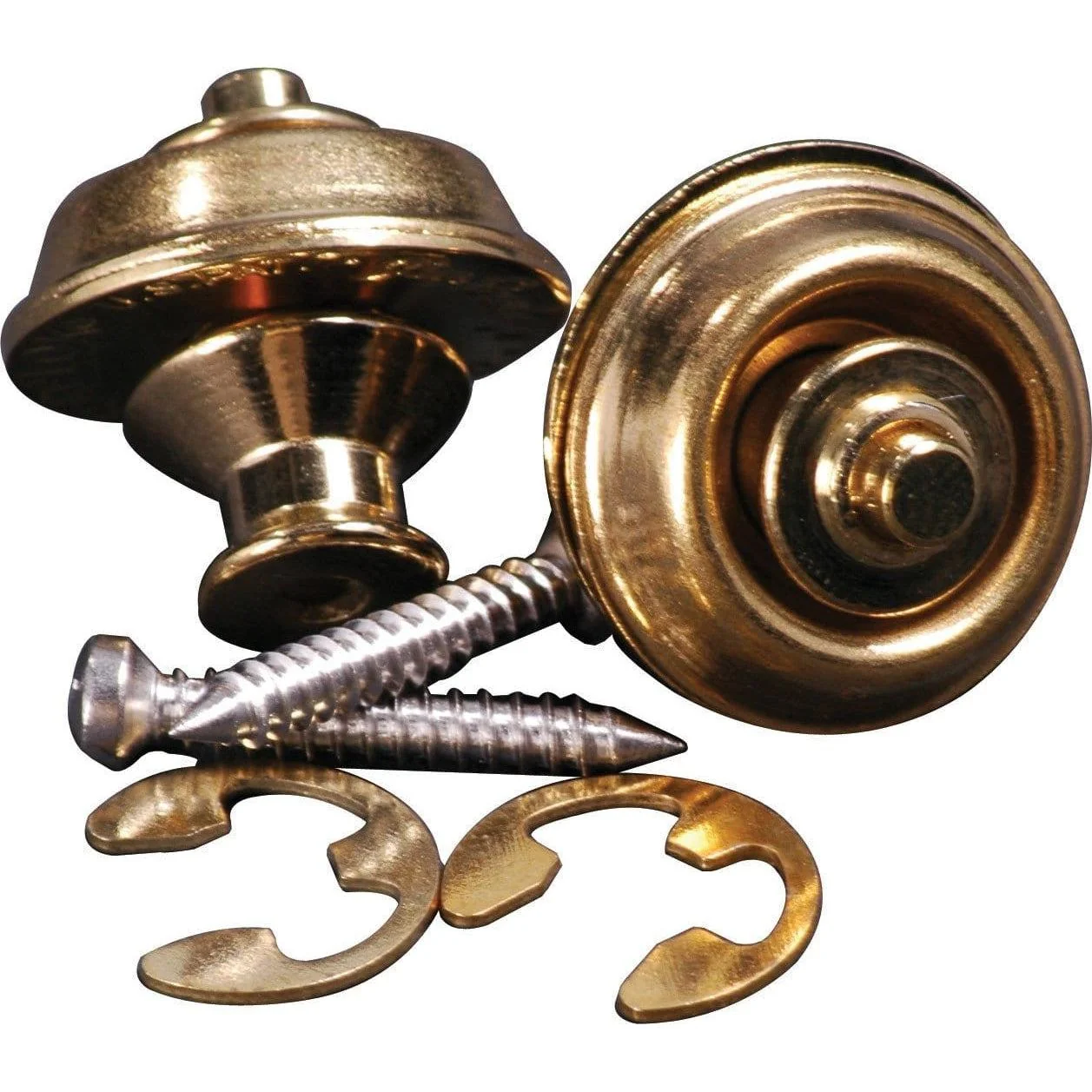 Dunlop Dual-Design Strap Lock System | Brass
