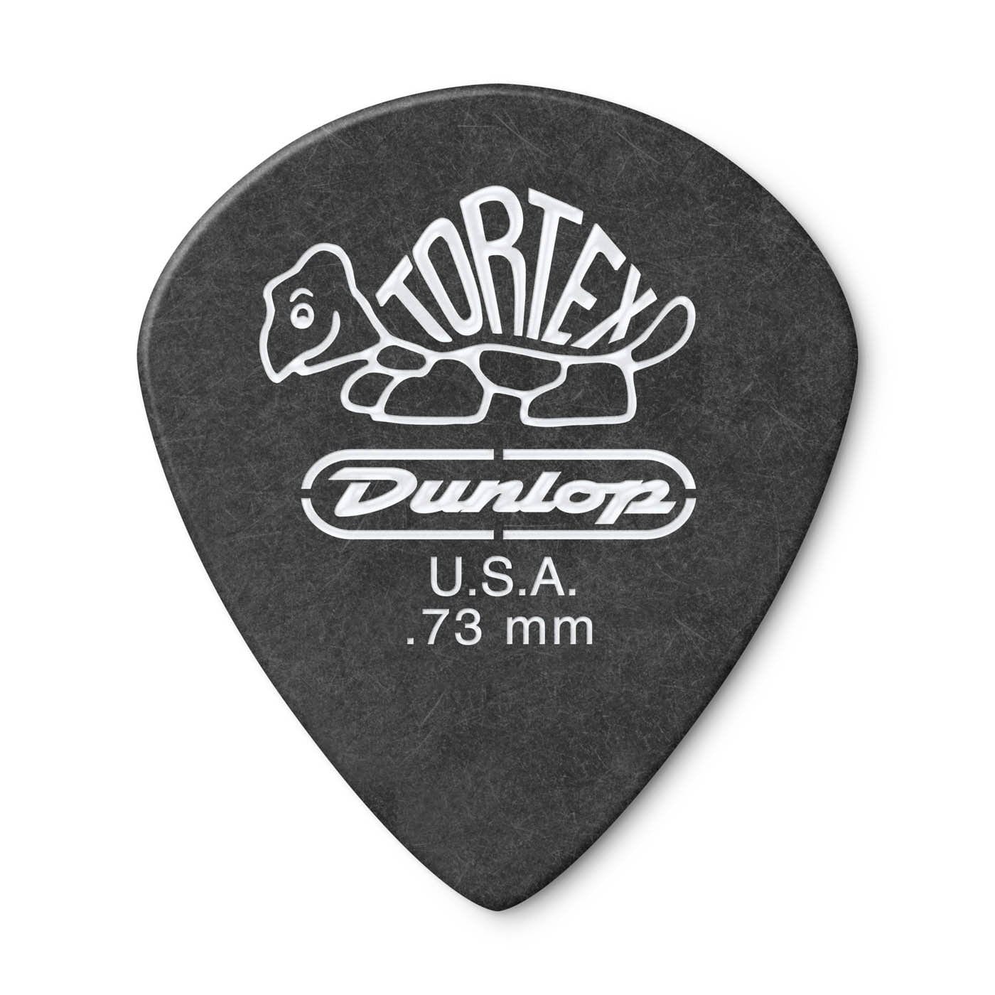 Dunlop Tortex Pitch Black Jazz III Guitar Picks | .73mm | 12 Pack