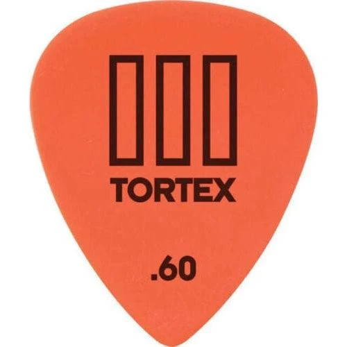 Dunlop Tortex T3 Sharp Tip Guitar Picks | 12-Pack | .60 mm