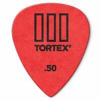 Dunlop Tortex T3 Sharp Tip Guitar Picks | .50 mm | 12 Pack