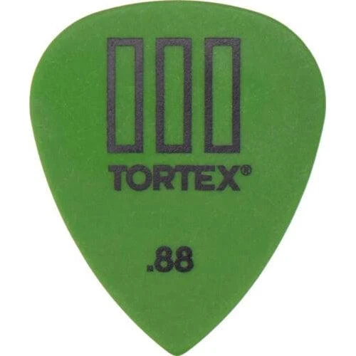 Dunlop Tortex T3 Sharp Tip Guitar Picks | .88 mm | 12 Pack