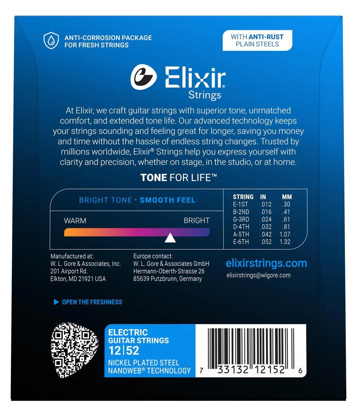 Elixir Nanoweb Coated Electric Guitar Strings | 12-52 (Heavy) - Image 2