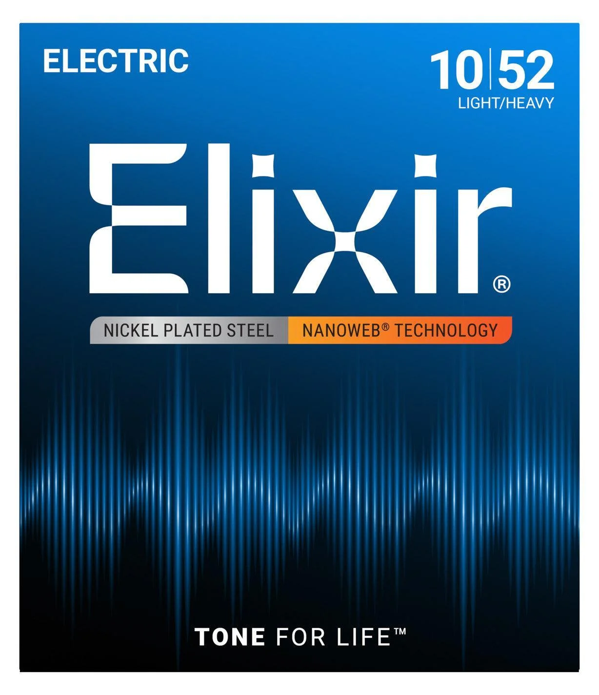 Elixir Nanoweb Nickel-Plated Steel Electric Guitar Strings | 10-52 (Light/Heavy)