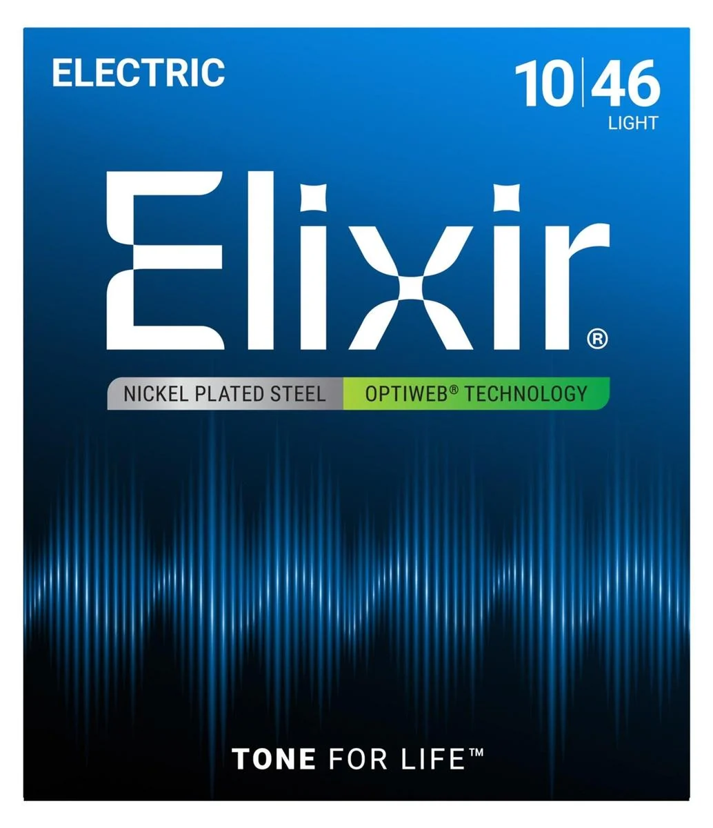 Elixir Optiweb Nickel-Plated Steel Electric Guitar Strings | Light | 10-46
