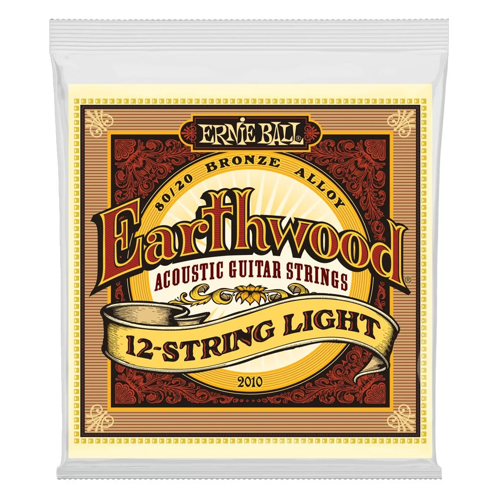 Ernie Ball Earthwood 80/20 Bronze Acoustic Guitar Strings | 12-String Light | 9-46
