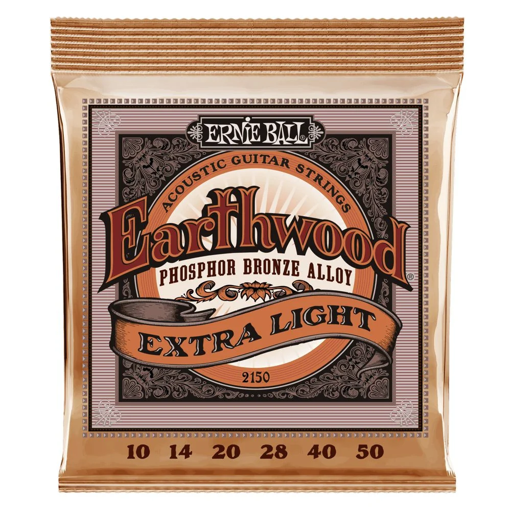Ernie Ball Earthwood Phosphor Bronze Acoustic Guitar Strings | 10-50 (Extra Light)