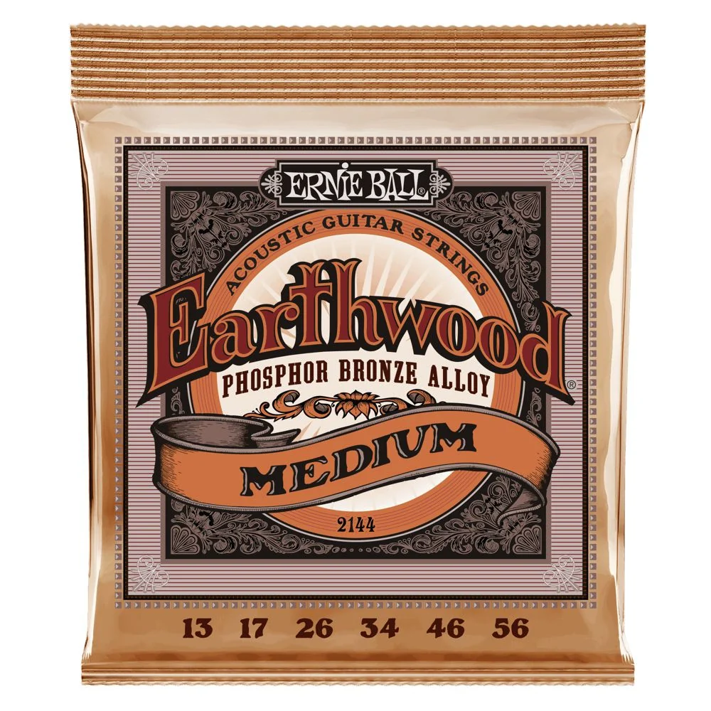 Ernie Ball Earthwood Phosphor Bronze Acoustic Guitar Strings | 13-56 (Medium)