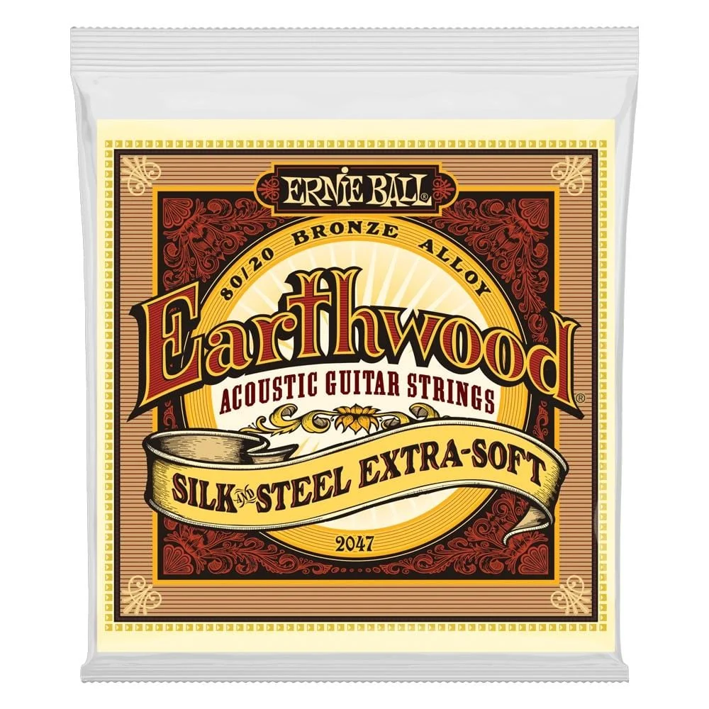 Ernie Ball Earthwood Silk & Steel Acoustic Guitar Strings | 11-52