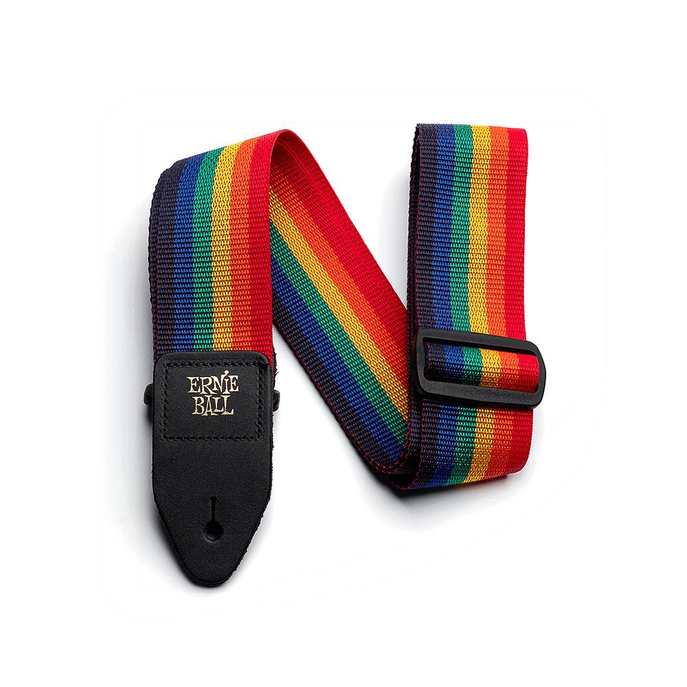 Ernie Ball Polypro Guitar Strap | Rainbow (2")