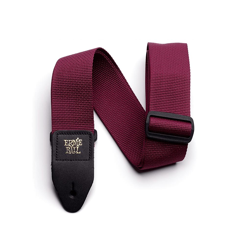 Ernie Ball Polypro Guitar Strap | Burgundy (2")