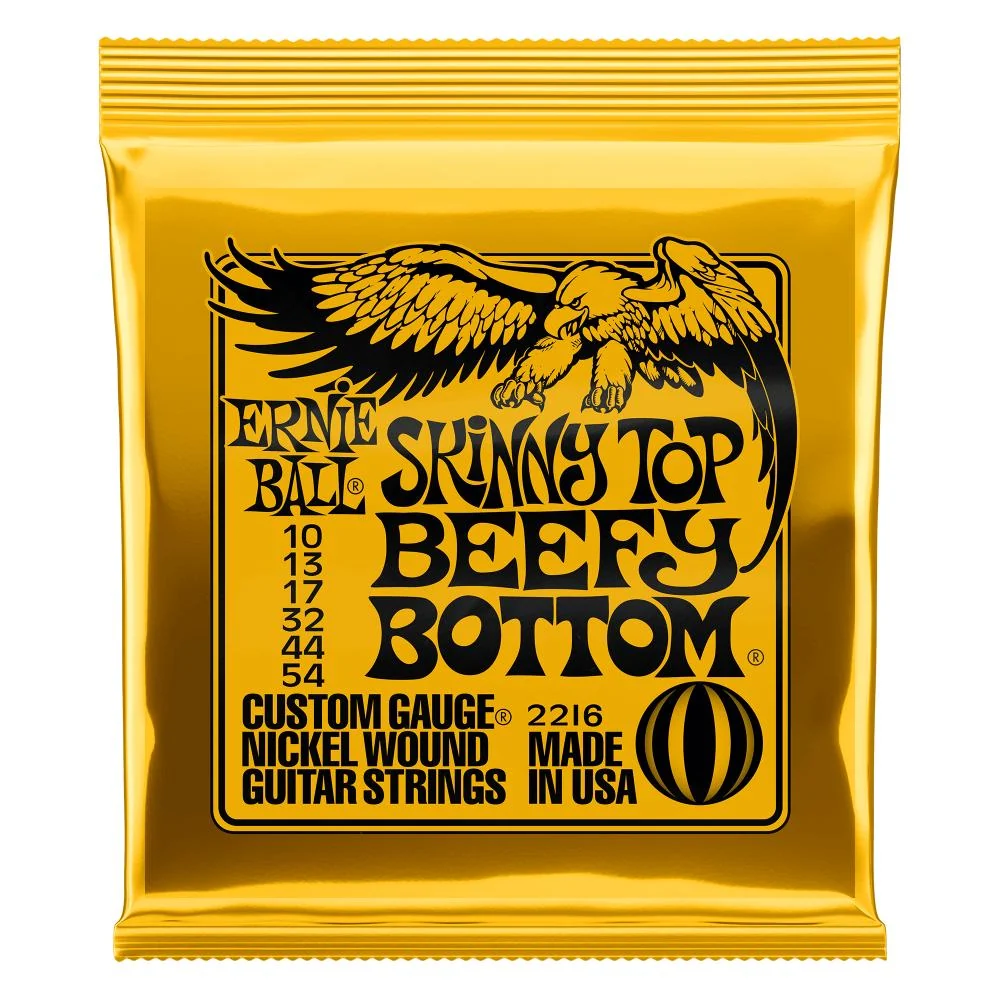 Ernie Ball Skinny Top Beefy Bottom Slinky Nickel Wound Electric Guitar Strings | 10-54 Gauge