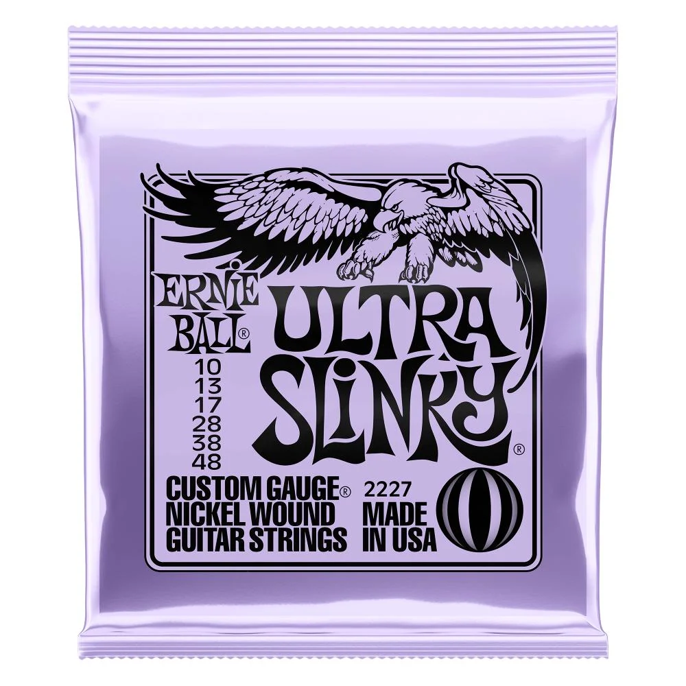 Ernie Ball Ultra Slinky Nickel Wound Electric Guitar Strings | 10-48