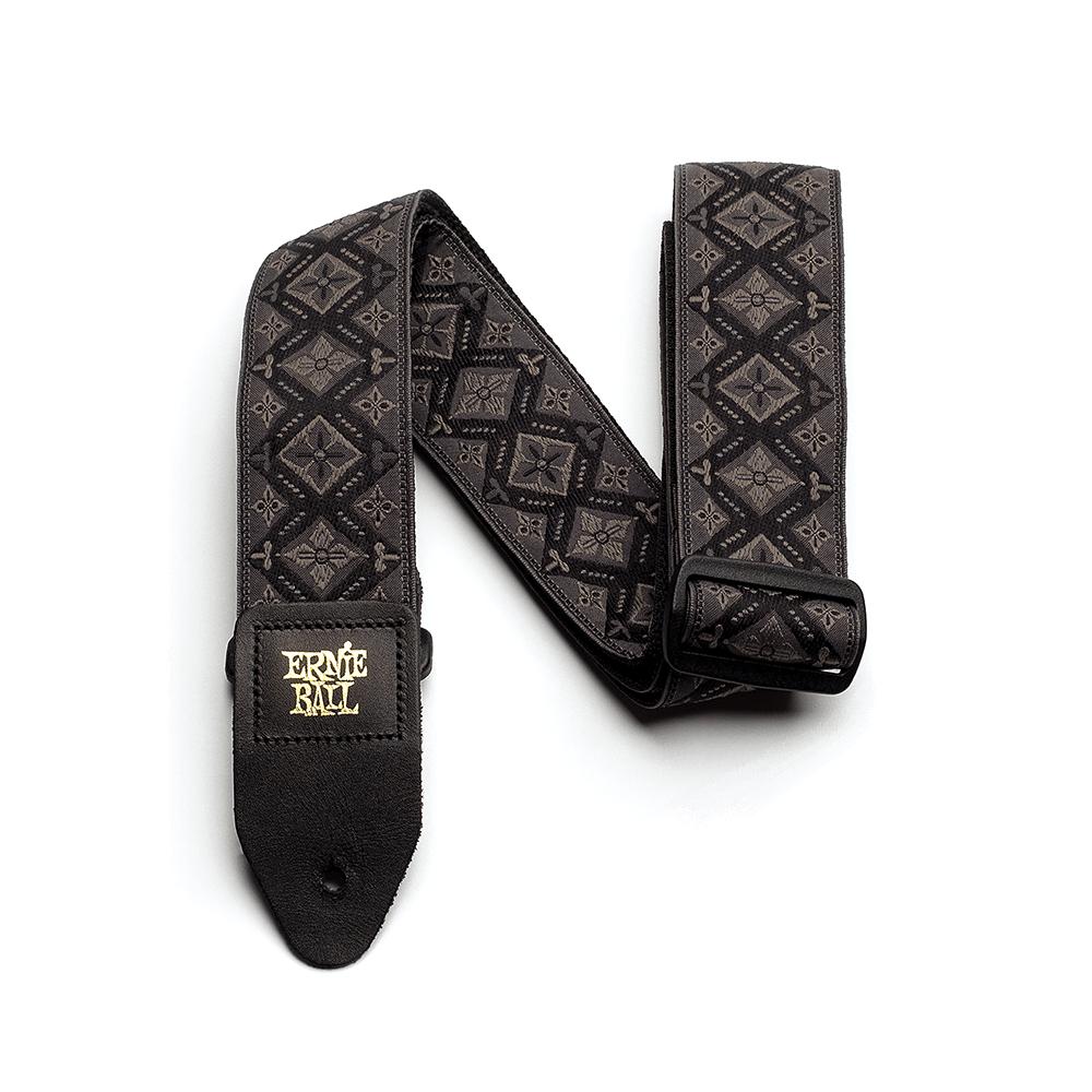 Ernie Ball Classic Jacquard Guitar Strap/Bass Strap | Regal Black